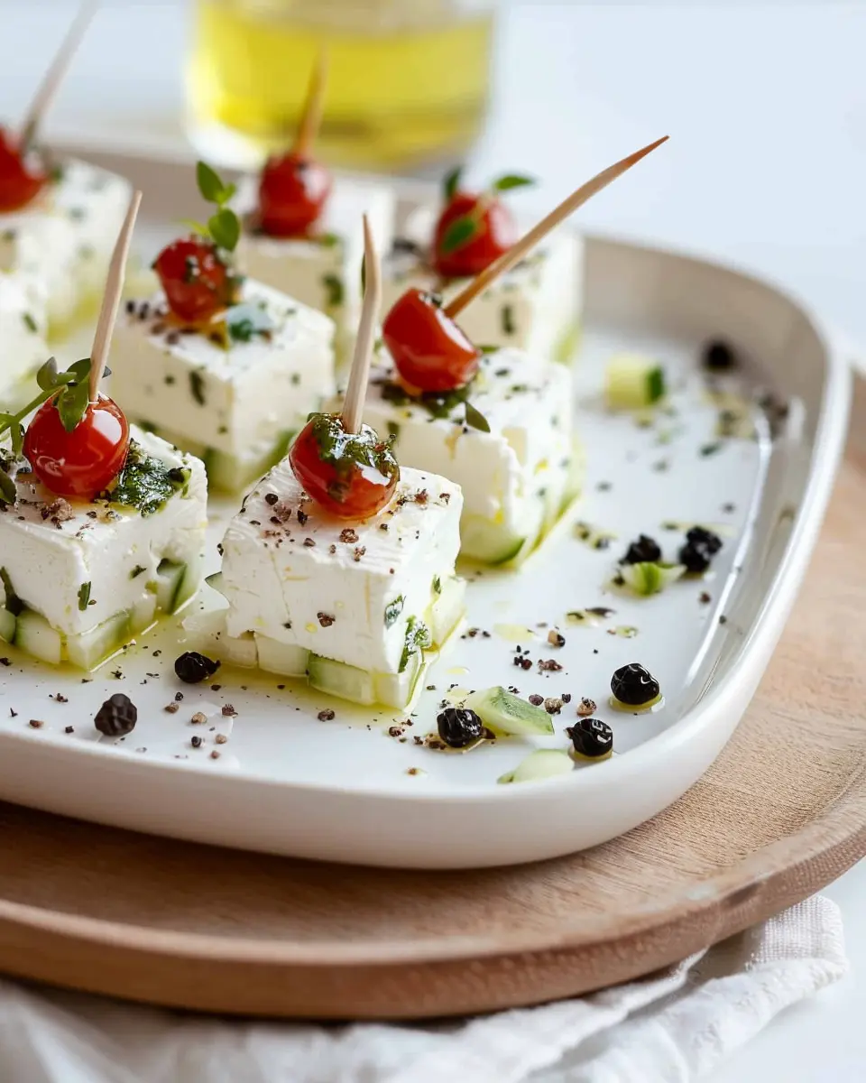 Feta-Spieße mit Gurke: Easy Appetizer for Your Next Gathering
