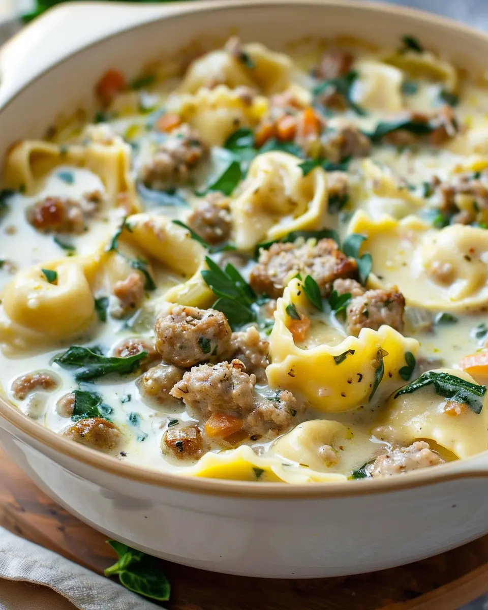 Creamy Sausage and Tortellini Soup: A Cozy Indulgence for All