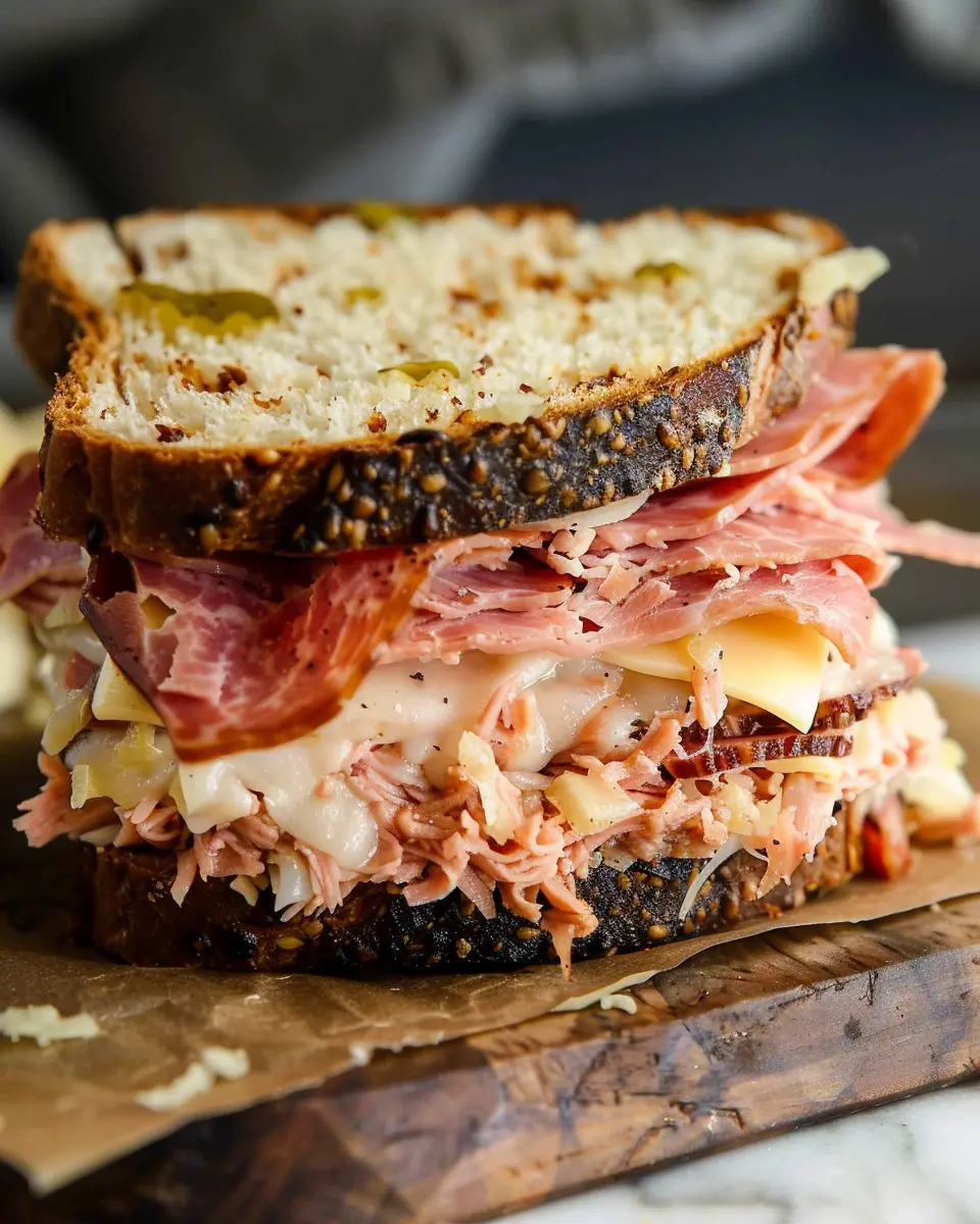 Reuben Sandwich Recipe: Indulgent Twist with Turkey Bacon and Chicken Ham