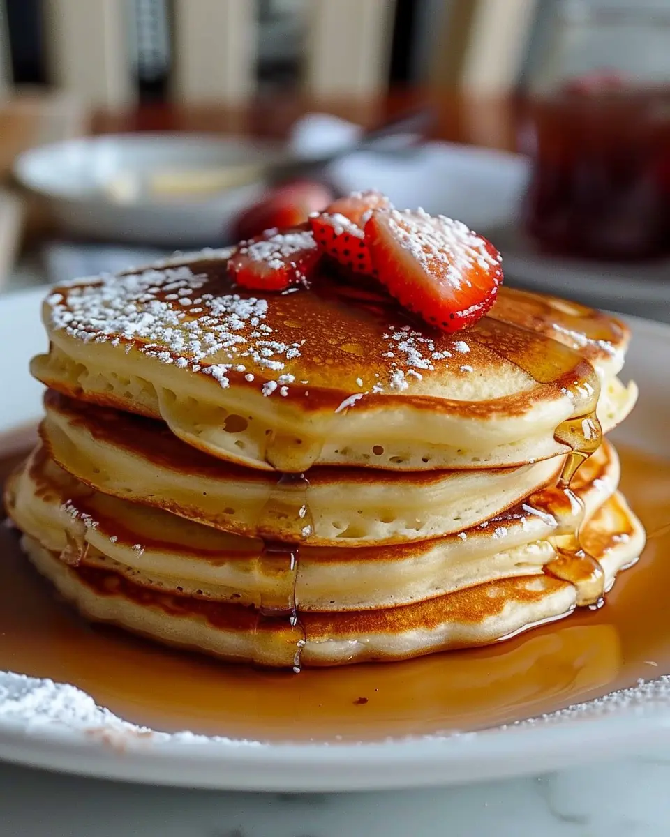 Perfect Fluffy Buttermilk Pancakes Ready in 15 Minutes with Turkey Bacon