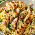 Healthy Garlic Parmesan Chicken Pasta