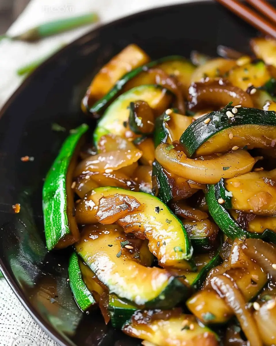 Simple Hibachi Vegetables: Easy Sautéed Zucchini and Onions Delight