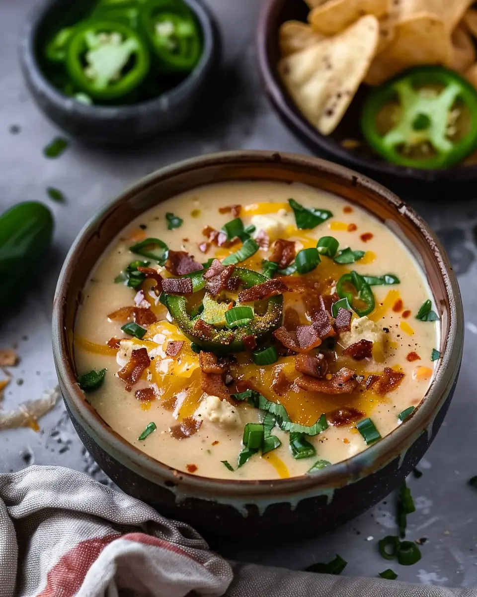 Jalapeño Popper Soup: Easy Comfort with Turkey Bacon and Chicken Ham