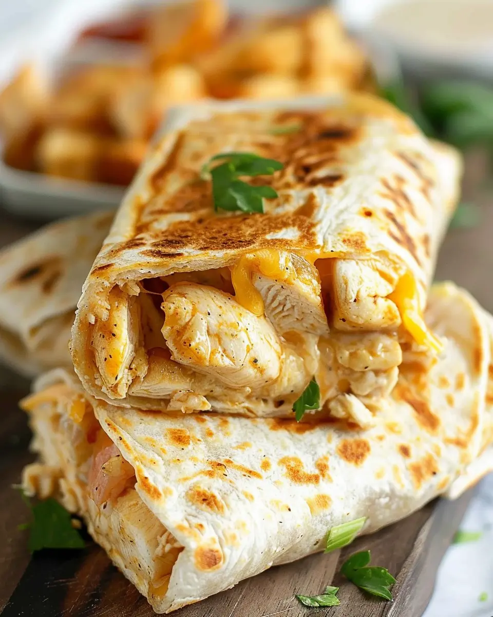 Cheesy Garlic Chicken Wraps: Easy and Delicious Weeknight Meal