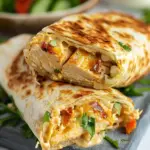 Cheesy Garlic Chicken Wraps