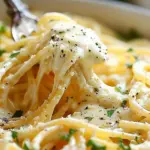 Cheesy garlic parmesan spaghetti and cream cheese