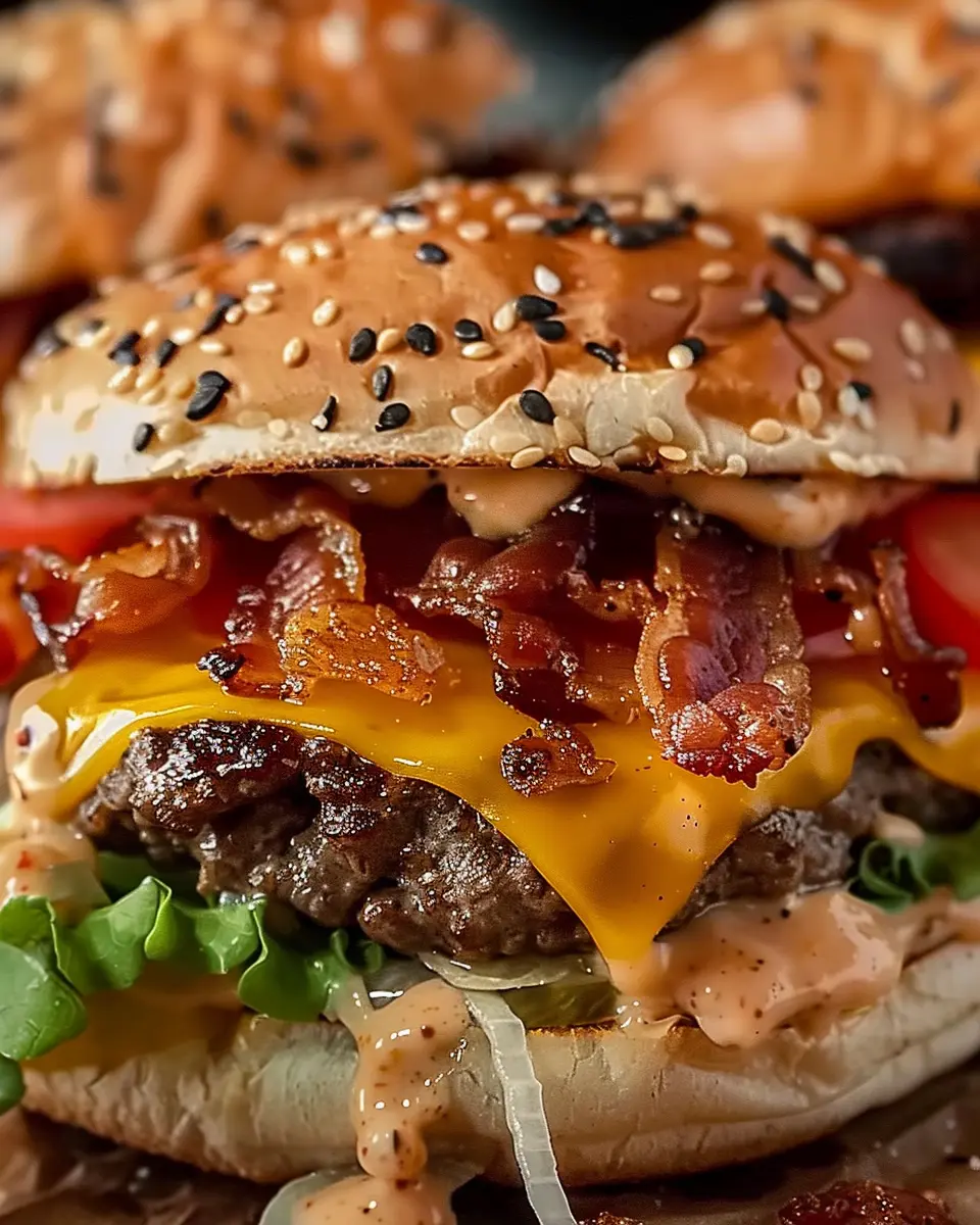 Crack Burgers: Juicy Turkey Bacon &amp; Chicken Ham Delight