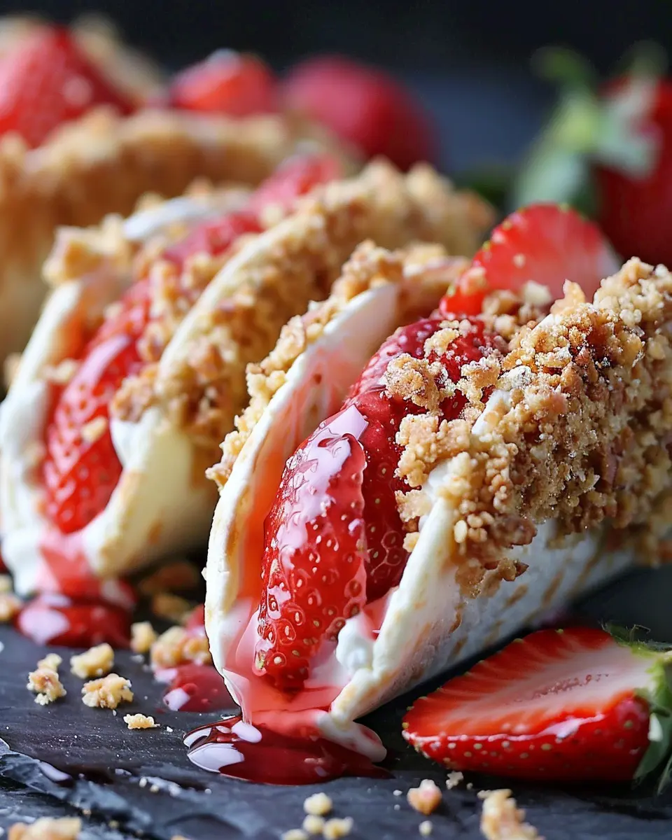 Strawberry Crunch Cheesecake Tacos: Easy Indulgence for Everyone
