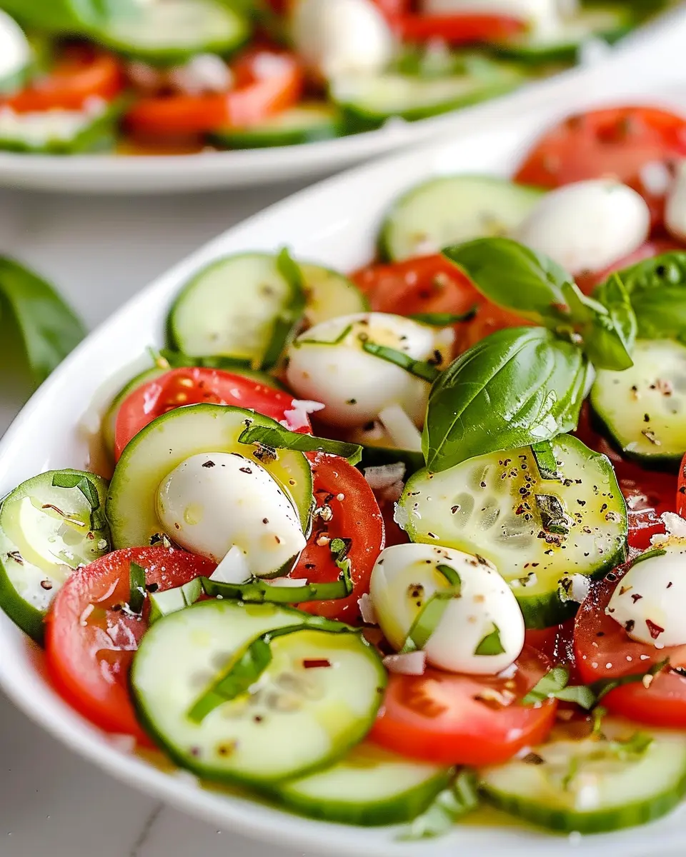 Fresh Cucumber Caprese Salad: A Light and Refreshing Twist