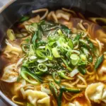 Gyoza Soup (Japanese Dumpling Soup)