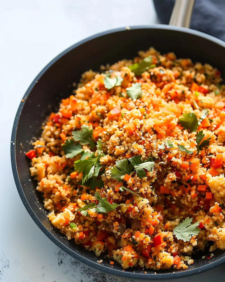 20-Minute Spicy Cauliflower Rice: Healthy Comfort in a Bowl
