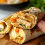 Cheesy Garlic Chicken Wraps