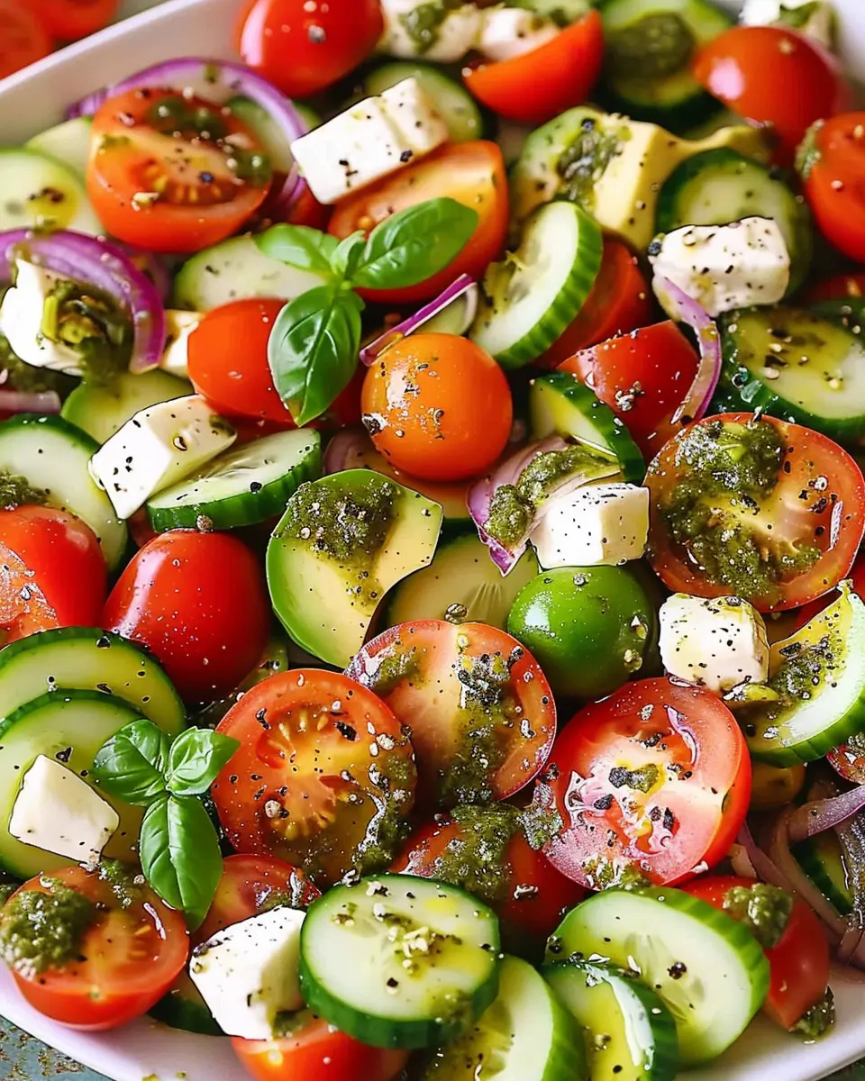 Tomato Cucumber Avocado Salad: The Best Fresh Summer Delight