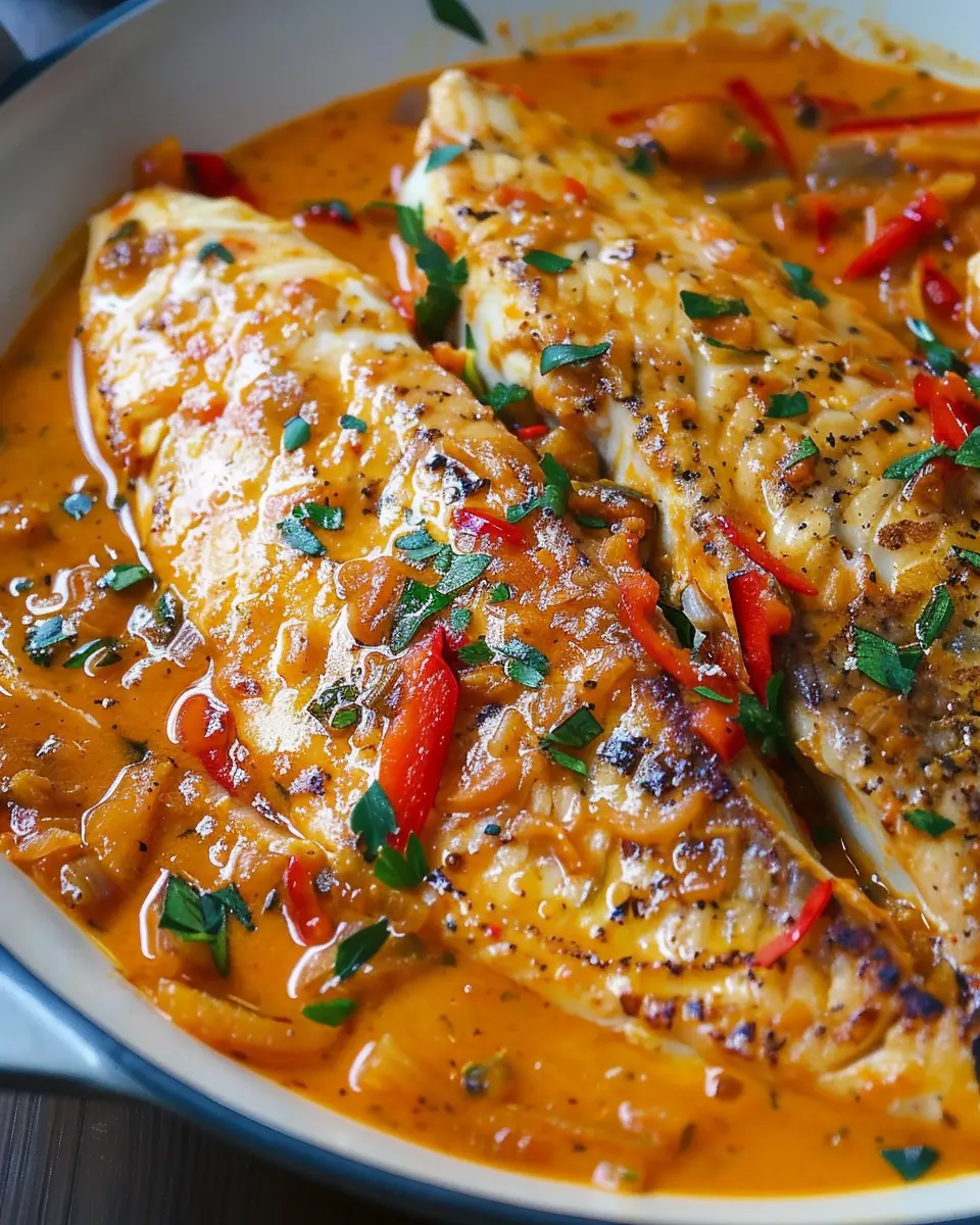 Tilapia in Roasted Pepper Sauce: A Juicy Weeknight Delight