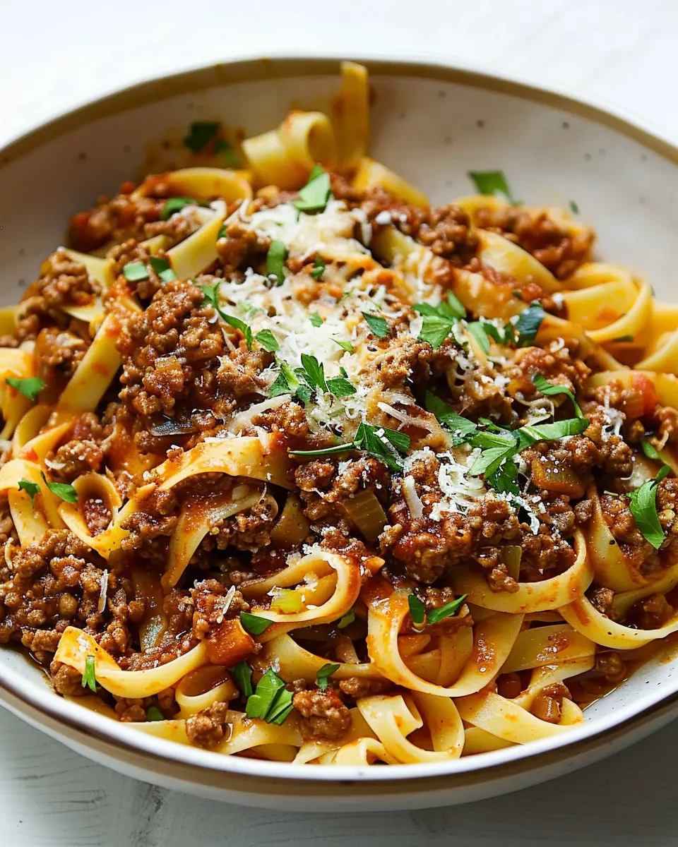 Easy Bolognese with Turkey Bacon: A Savory Twist on Tradition