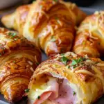 Baked Ham and Cheese Croissants