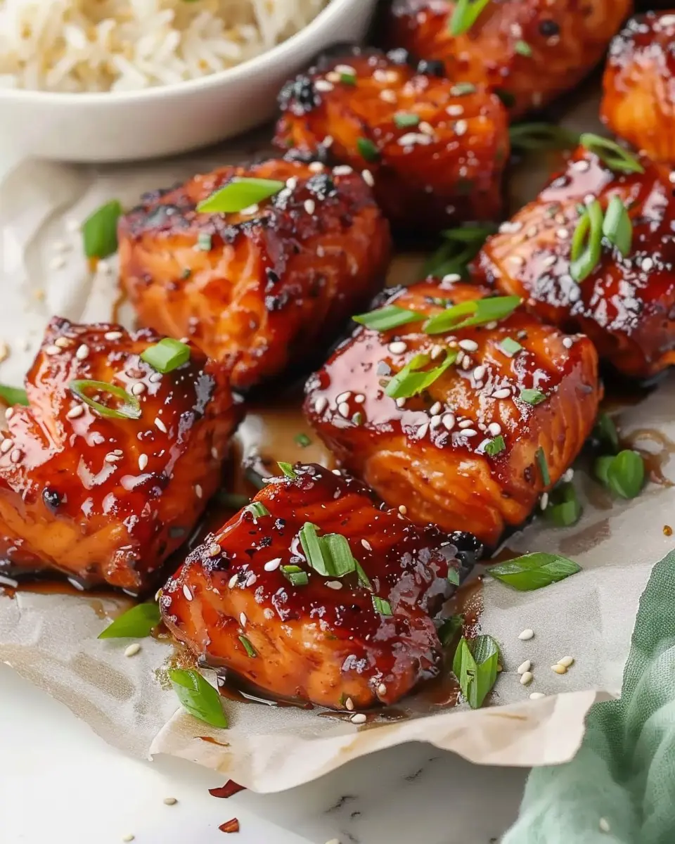 Mouthwatering Honey Garlic Salmon Bites: A Simple Gourmet Treat
