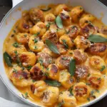 Creamy Butternut Squash Gnocchi with Sausage, Thyme, and Sage