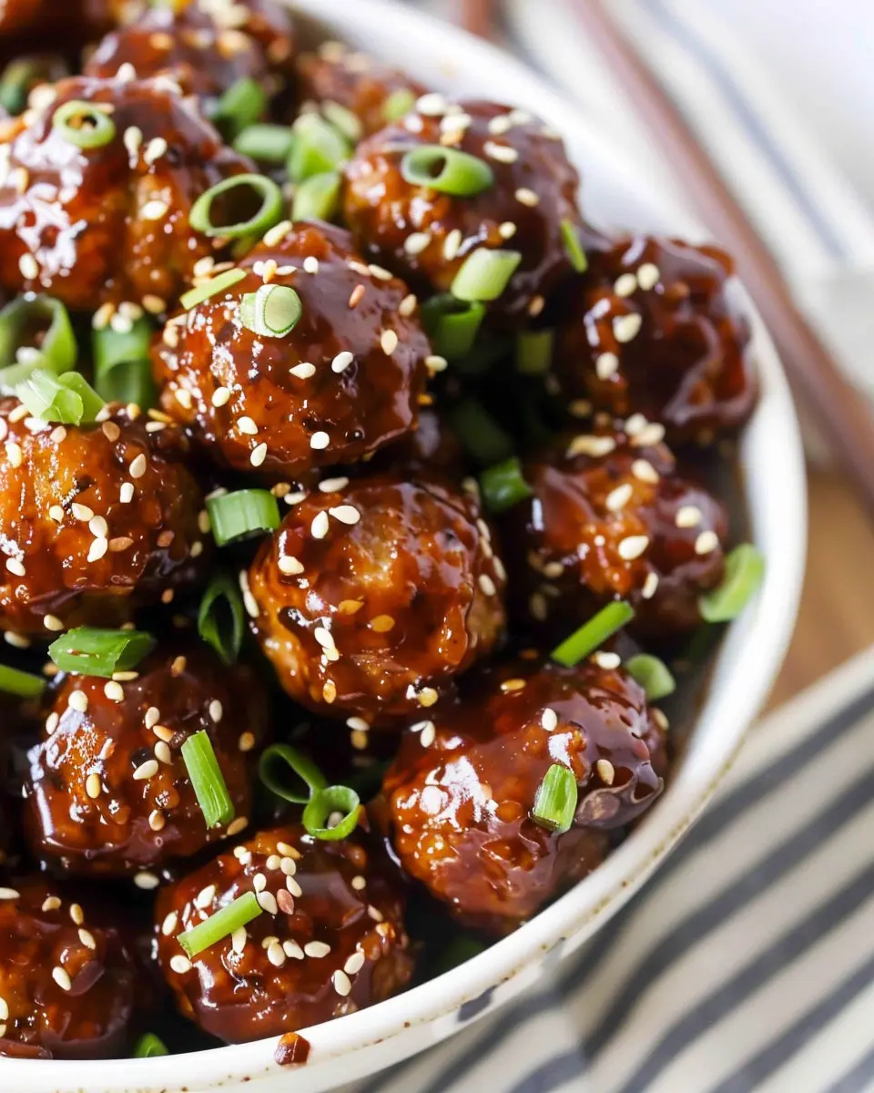 Asian Crockpot Meatballs: Easy Flavorful Bites for Dinner Delight
