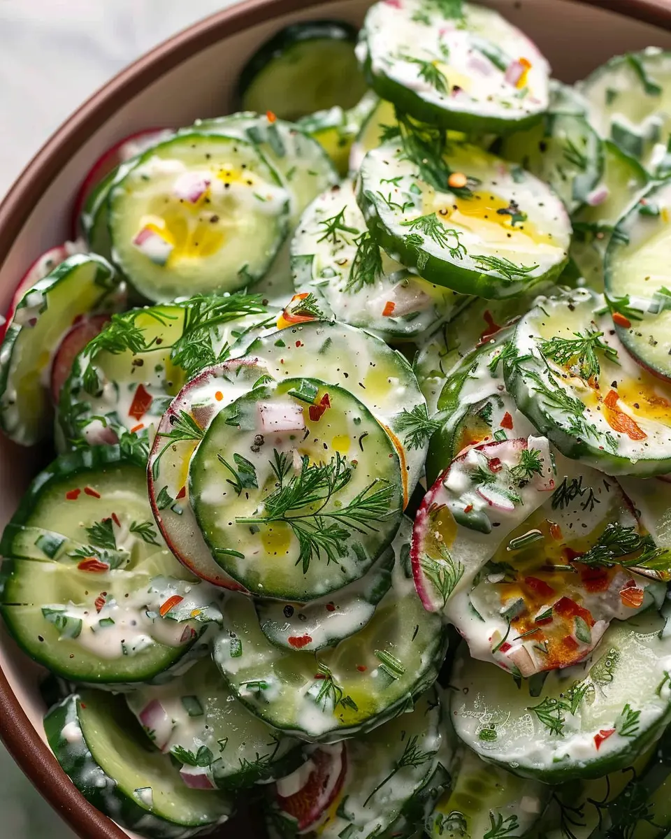 Classic Cucumber Ranch Crack Salad: Easy Turkey Bacon Delight