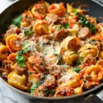 One Pan Tortellini with Sausage