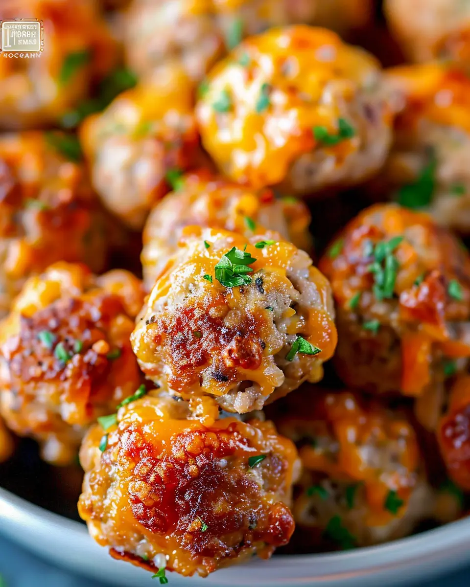 Cream Cheese Sausage Balls: Easy Family Recipe with Turkey Bacon