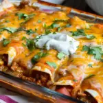 Easy Cheesy Ground Beef Enchiladas
