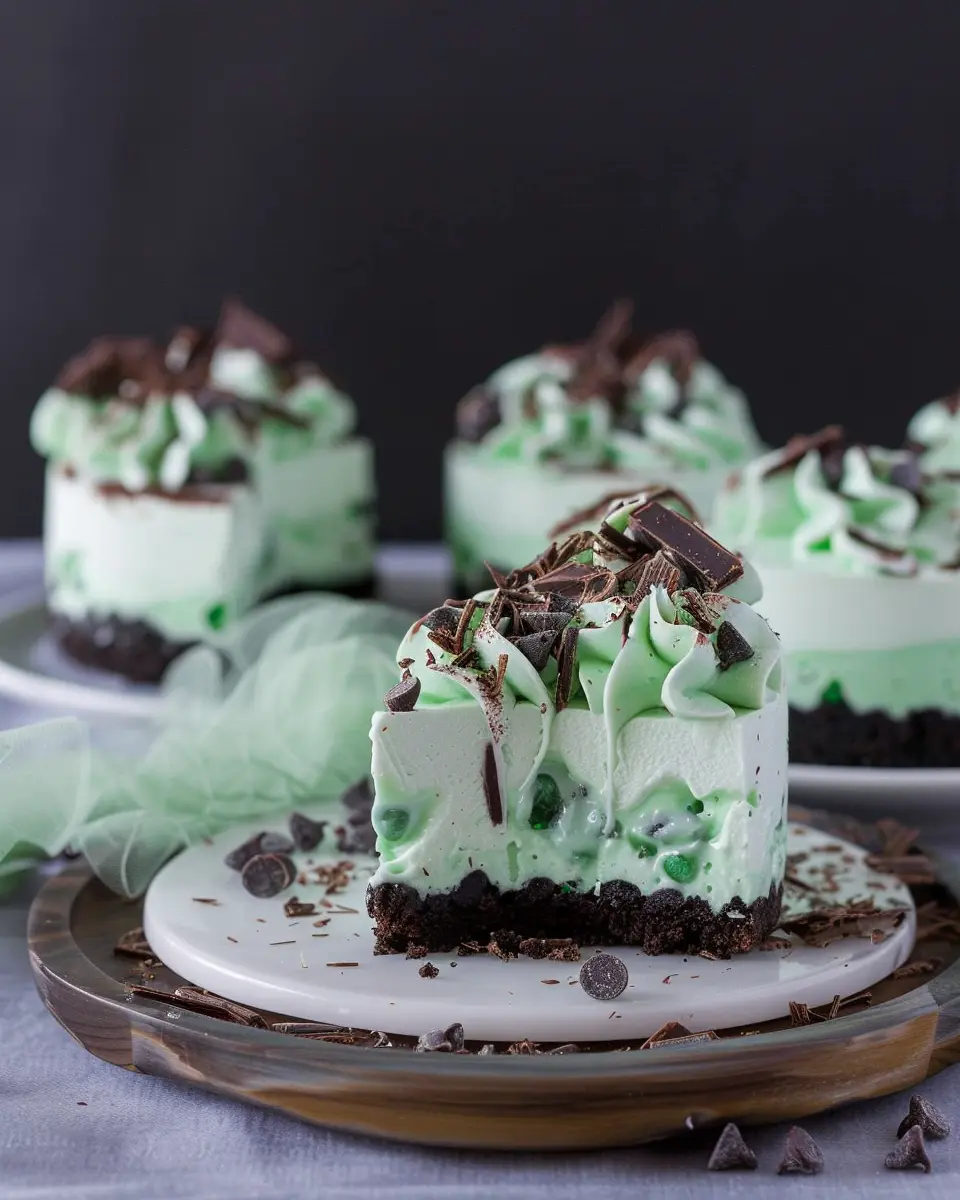 No Bake Mint Chocolate Chip Shamrock Cheesecake: Easy &amp; Indulgent Treat