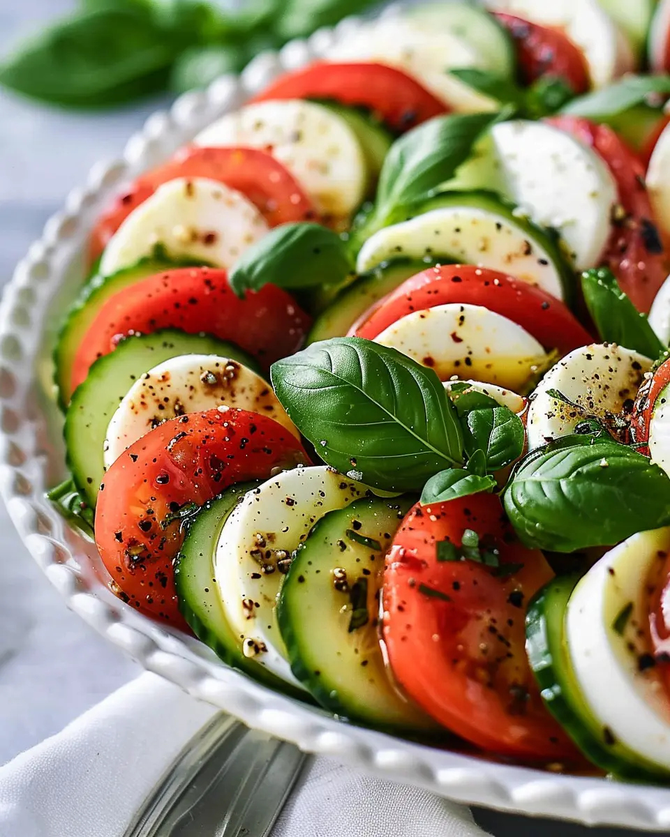 Cucumber Caprese Salad: The Best Fresh Twist for Your Home Table