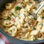 Creamy Crockpot Tortellini
