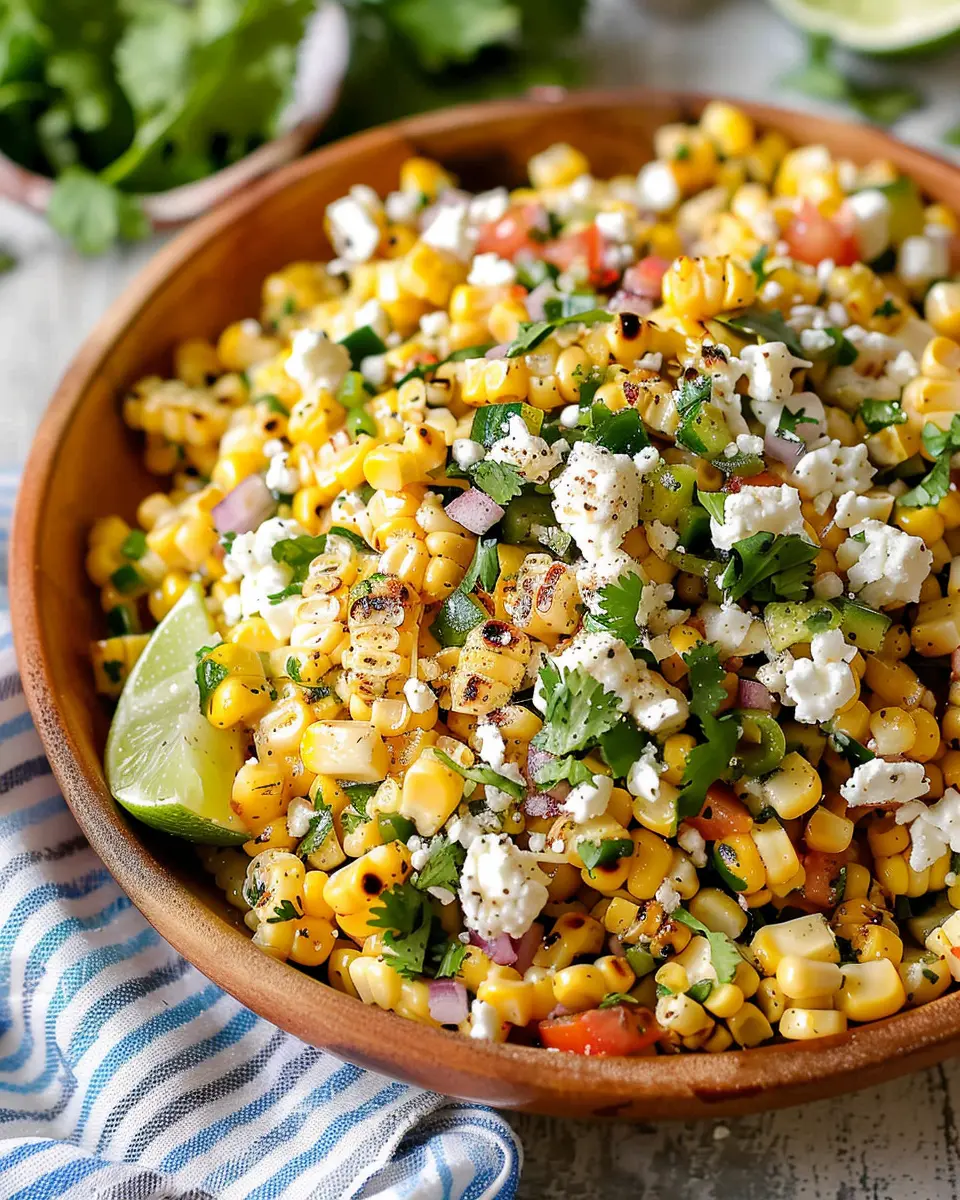 Mexican Street Corn Salad: A Fresh and Zesty Twist with Turkey Bacon