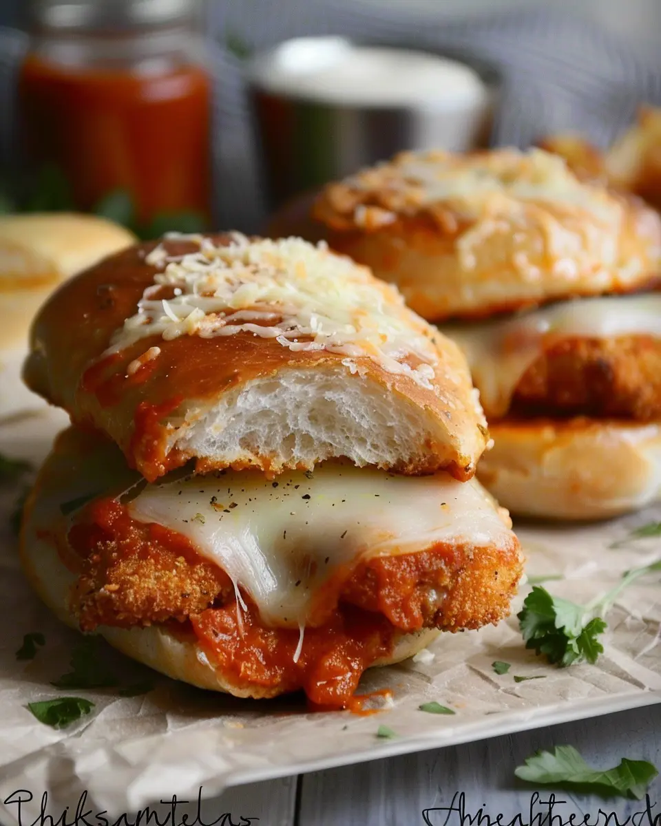 Cheesy Chicken Parmesan Sandwiches: Easy Comfort Food Delight